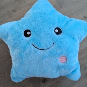 Blue Star Plush Pillow